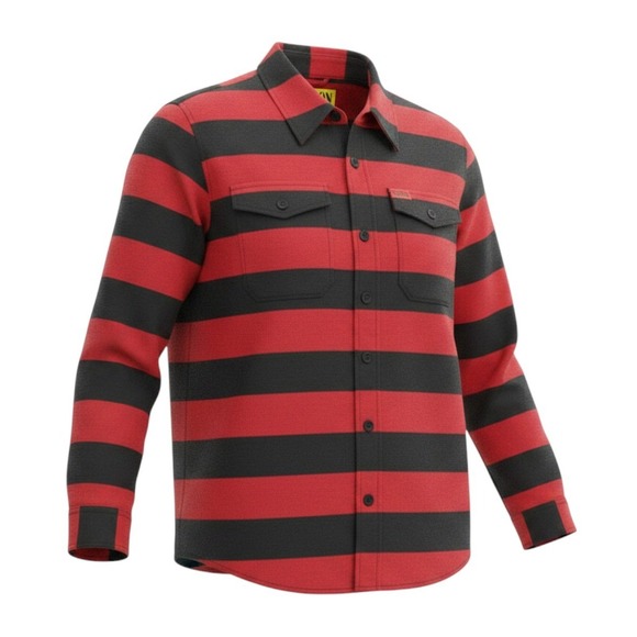 Dixxon Flannel Company Tops - Dixxon Flannel The Cobain Women Small Red‎ Black Stripe Excellent Grunge Shirt